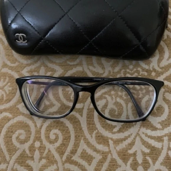 Chanel Black Rim Eyeglasses Preowned - Picture 1 of 11